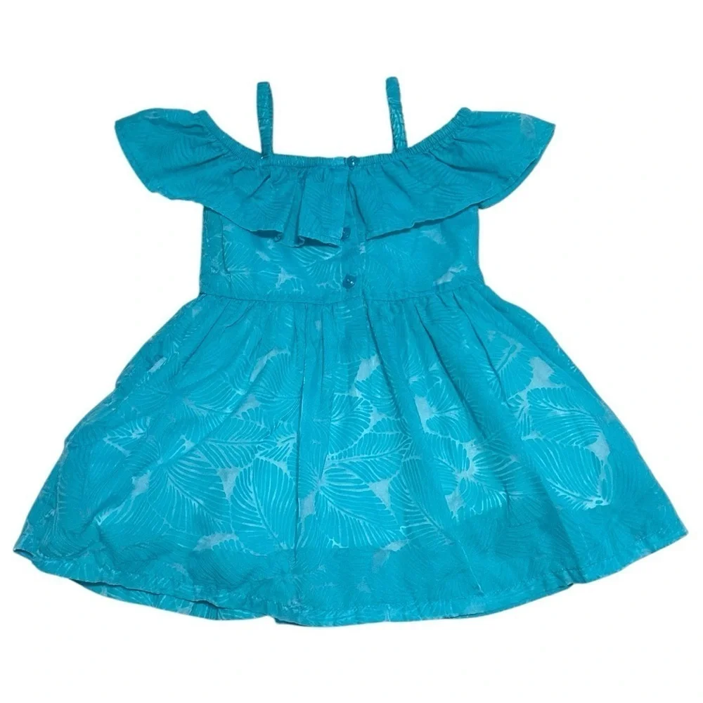 Genuine Kids by OshKosh 2T Blue Tropical Dress